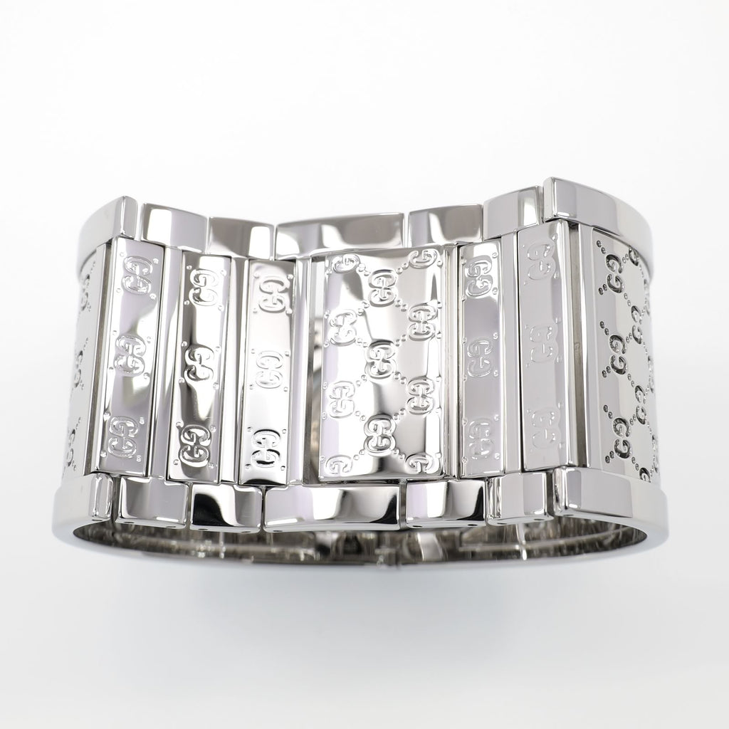 Gucci Twirl 112 stainless steel wide bangle