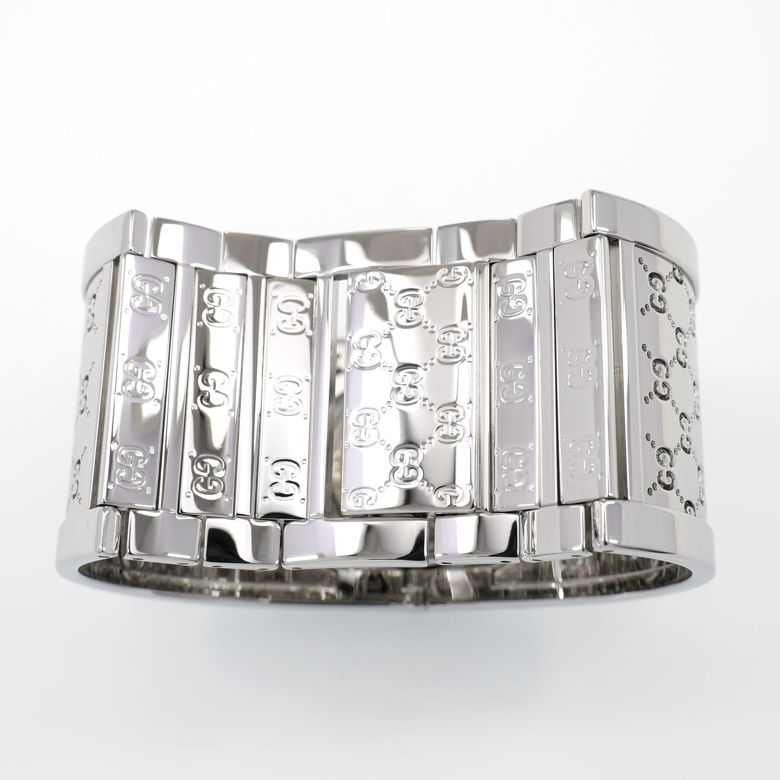 Gucci Twirl 112 stainless steel wide bangle