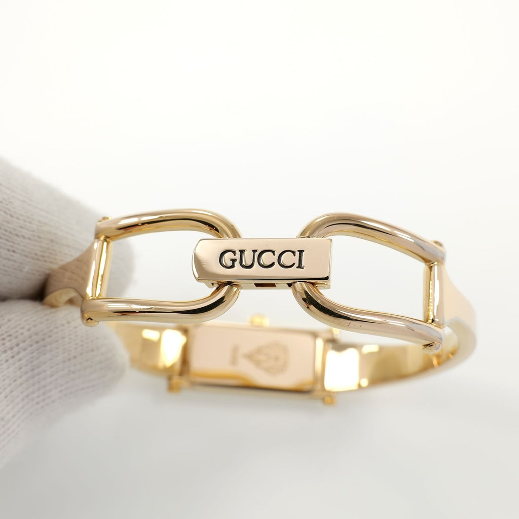 Gucci 1500L 18k Gold Plated Bangle clasped