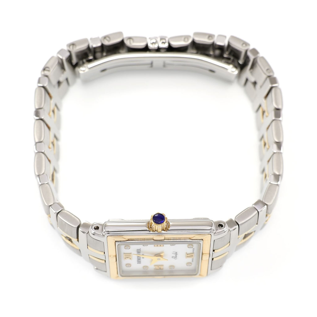 Raymond Weil Parsifal 9630 18k Gold plated crown with blue cabochon