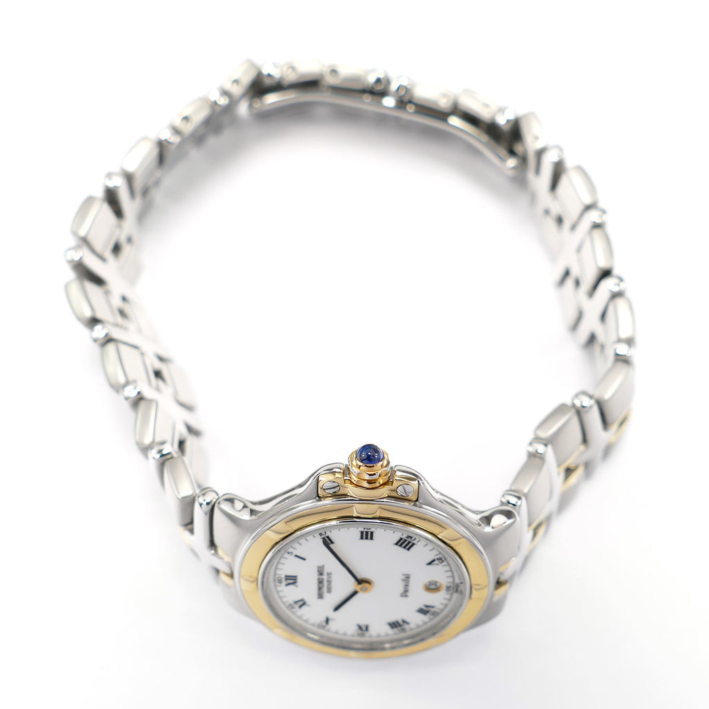 Raymond Weil Parsifal 18k gold plated crown with blue cabochon 9990