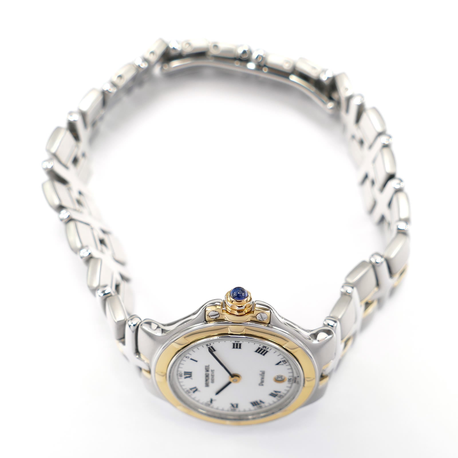 Raymond Weil Parsifal 18k gold plated crown with blue cabochon 9990