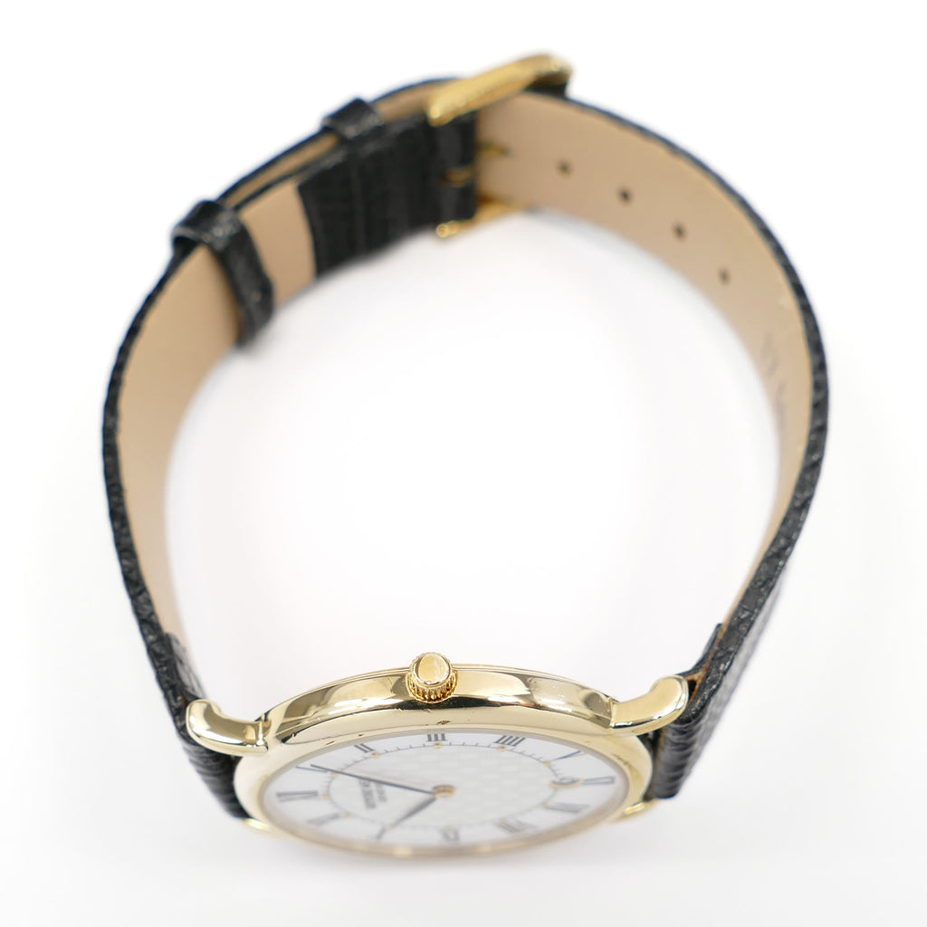 Raymond Weil 9124-2 Vintage 18k Gold Plated crown