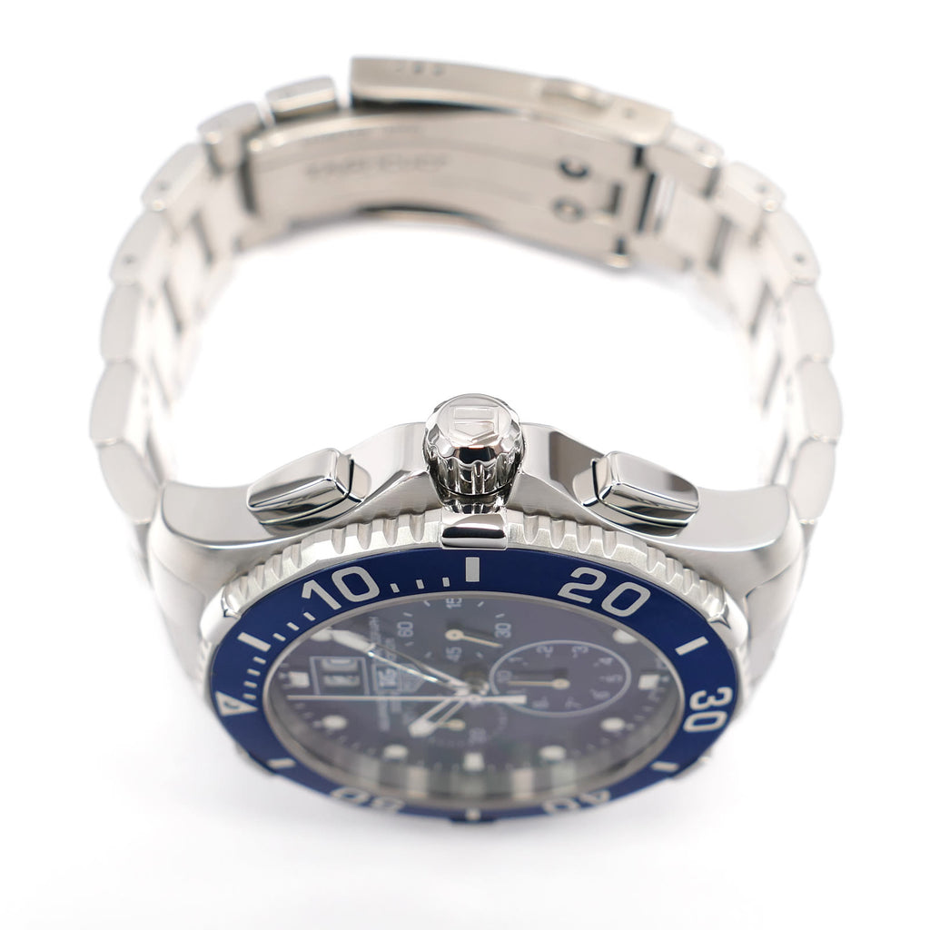 TAG Heuer Aquaracer 300M Chronograph CAN1011 stainless steel screw down crown