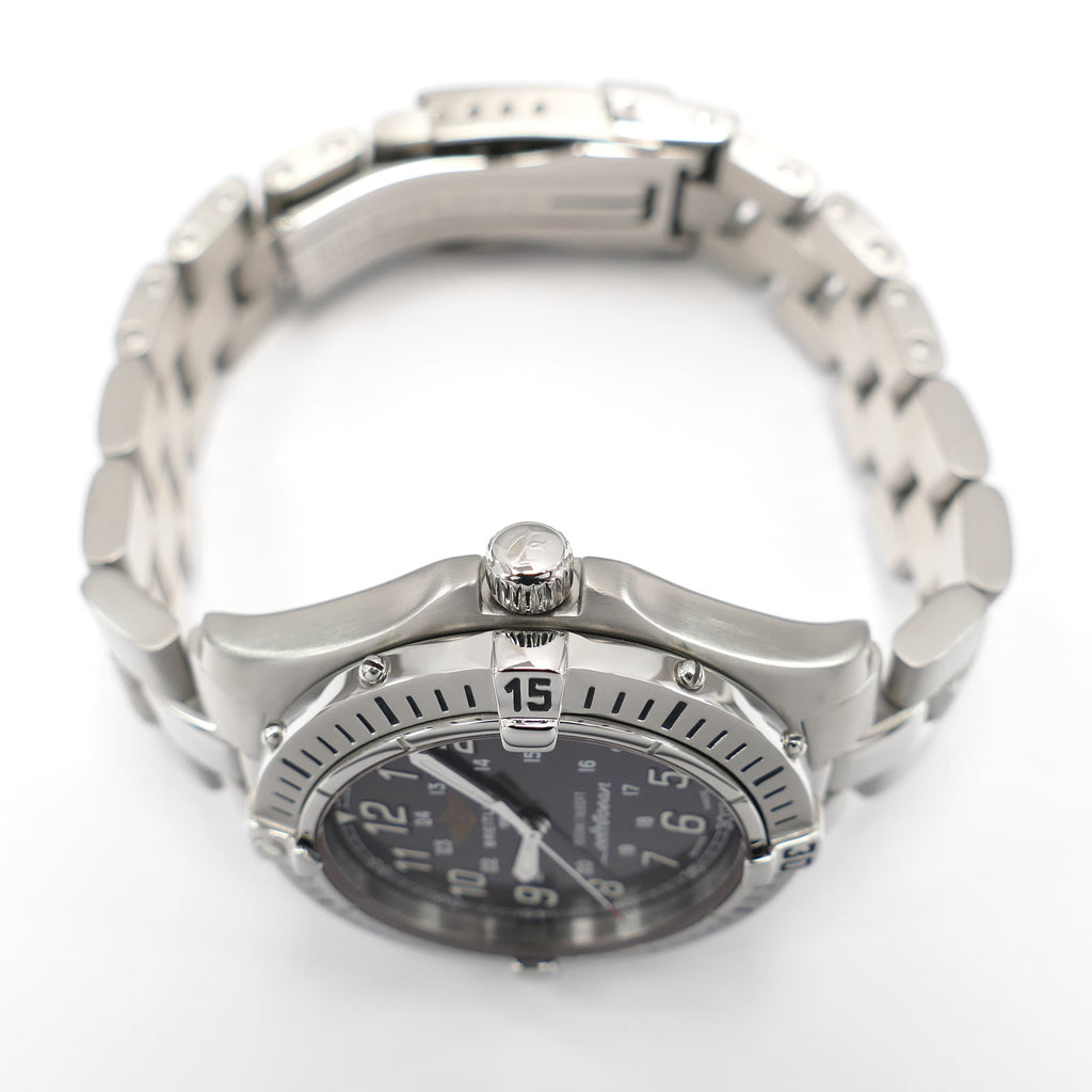 Breitling Colt Ocean A64350 stainless steel screw down crown