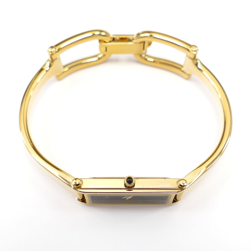 Gucci 1500L Black cabochon 18k gold plated crown