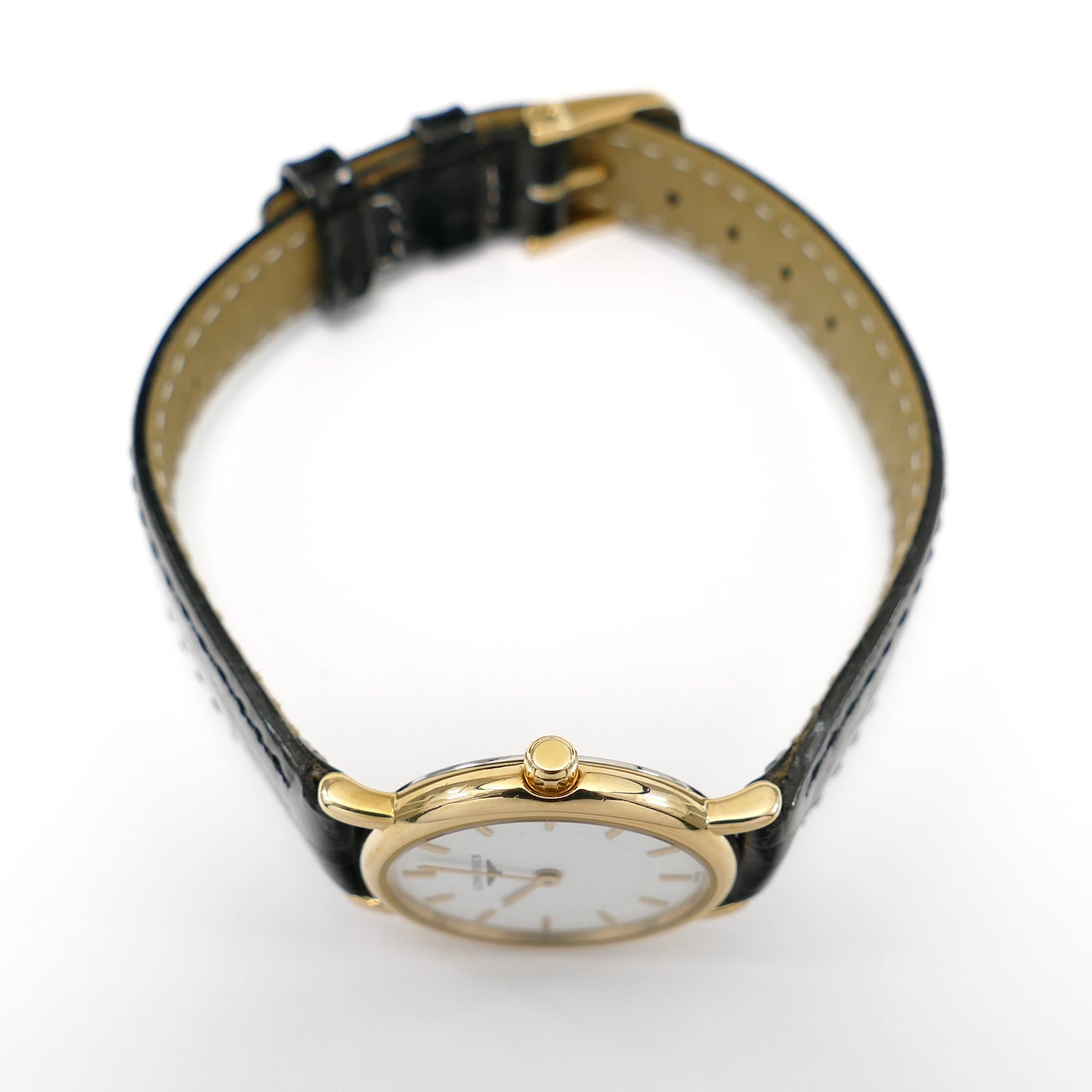 Longines Les Grandes Classiques L4.120.2 18k Gold Plated crown