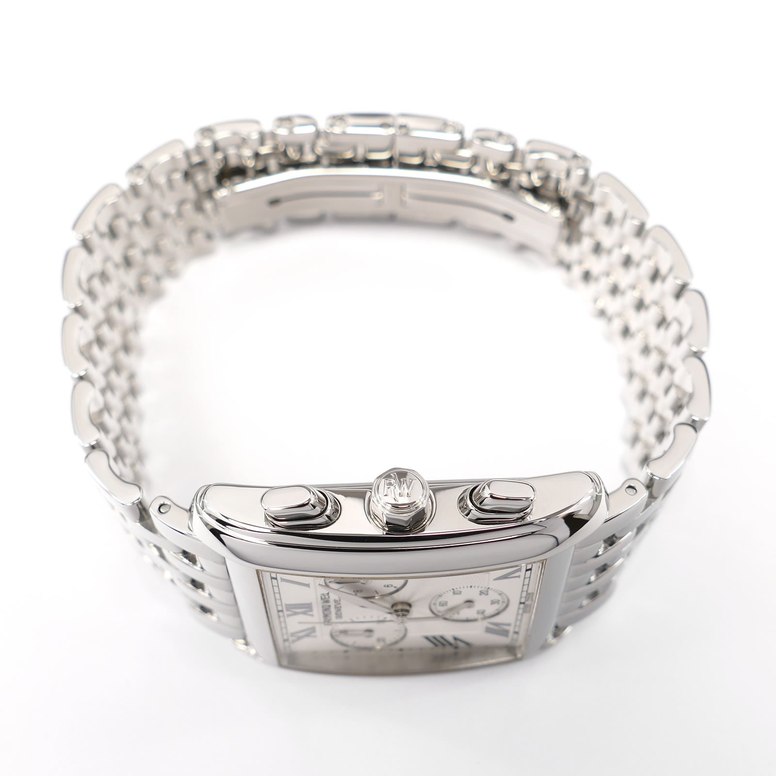 Raymond Weil Don Giovanni 4873 stainless steel crown and pushers