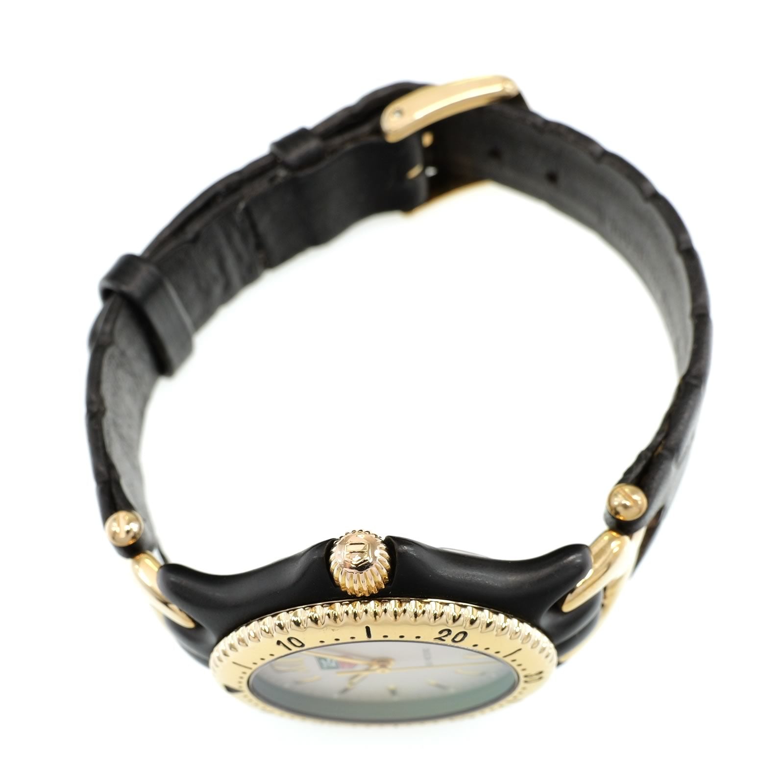 TAG Heuer SEL S93.313C 18k Gold Plated screw down crown