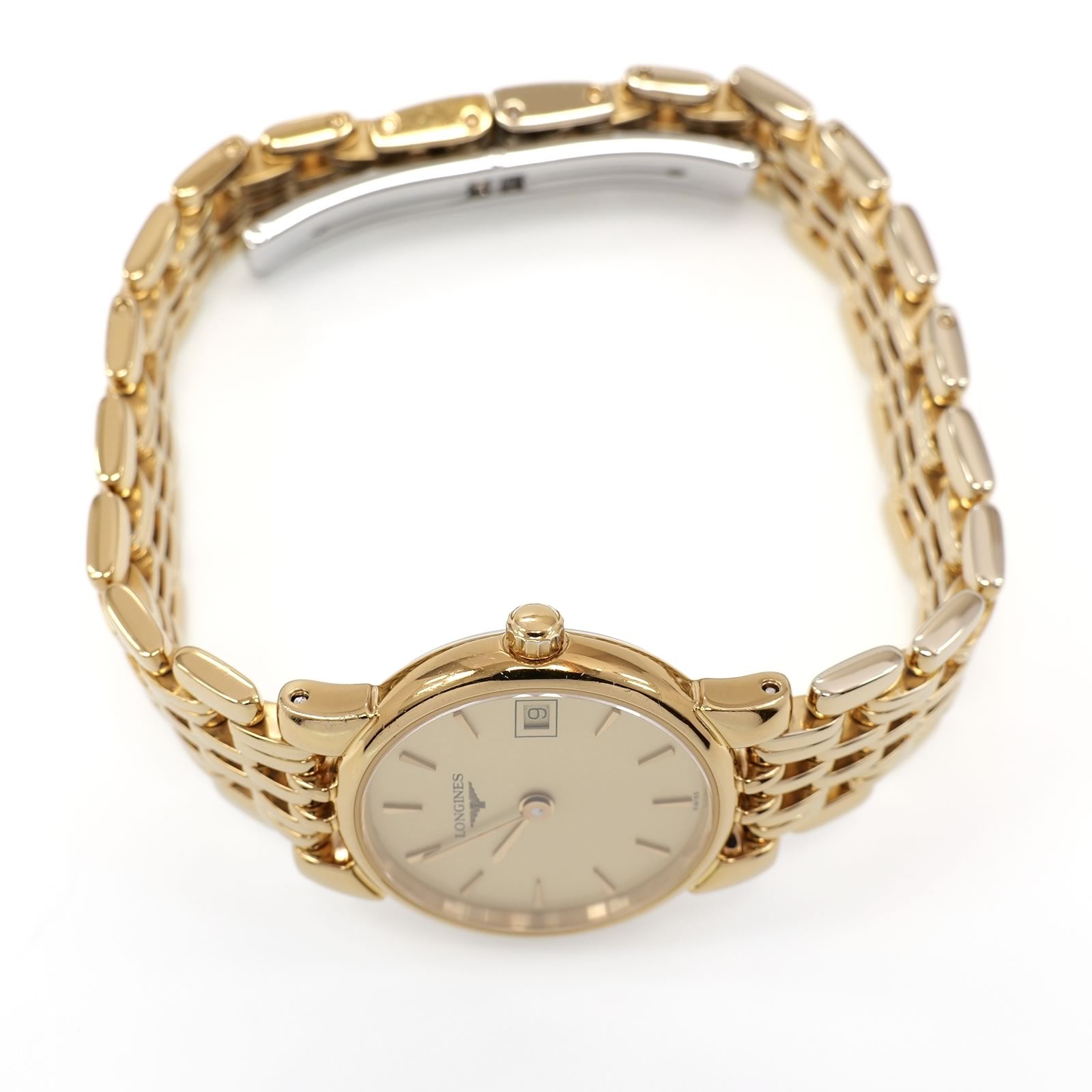 Longines La Grande Classique Elegance L5.132.2 Gold PVD crown