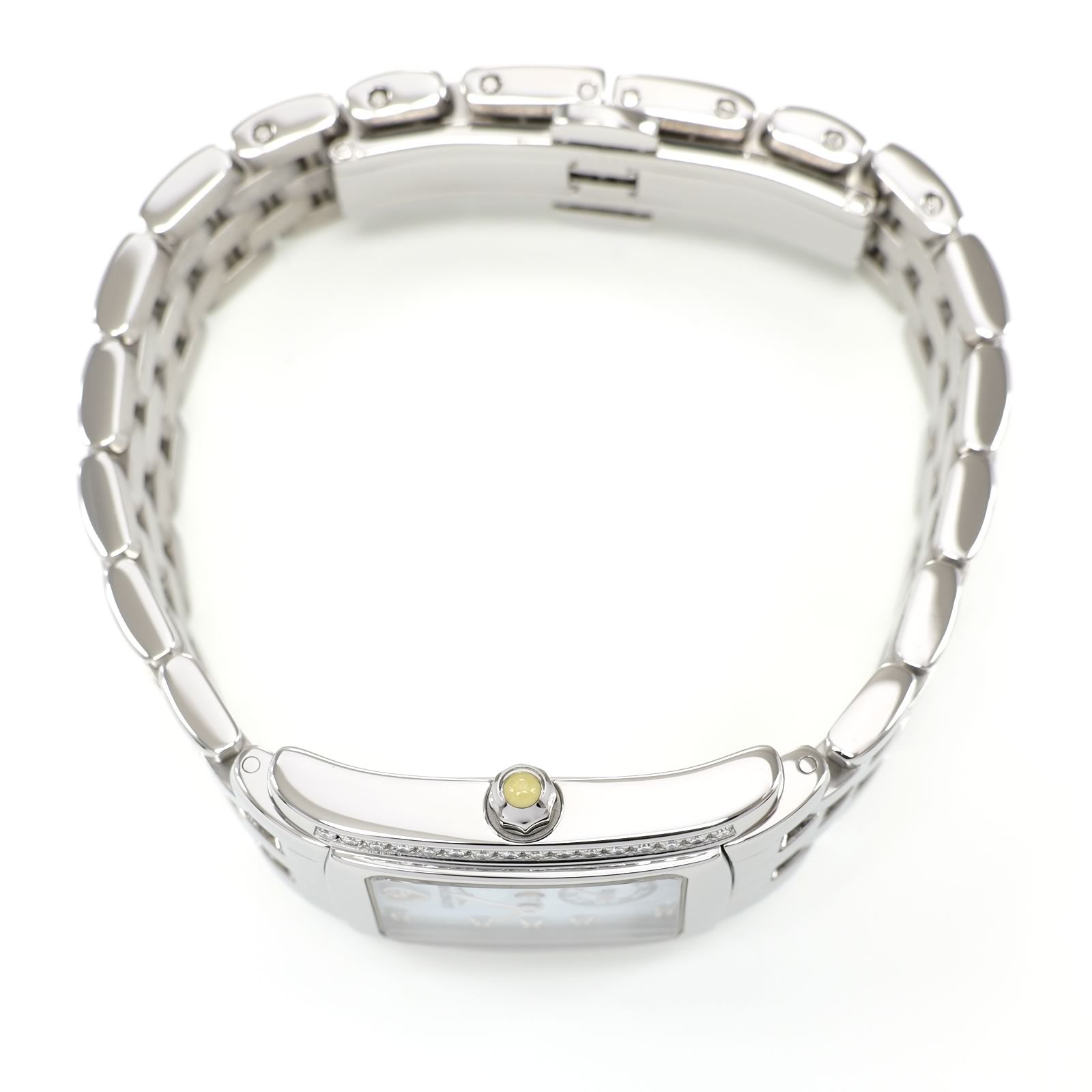 Longines DolceVita L5.155.0 stainless steel crown with yellow cabochon