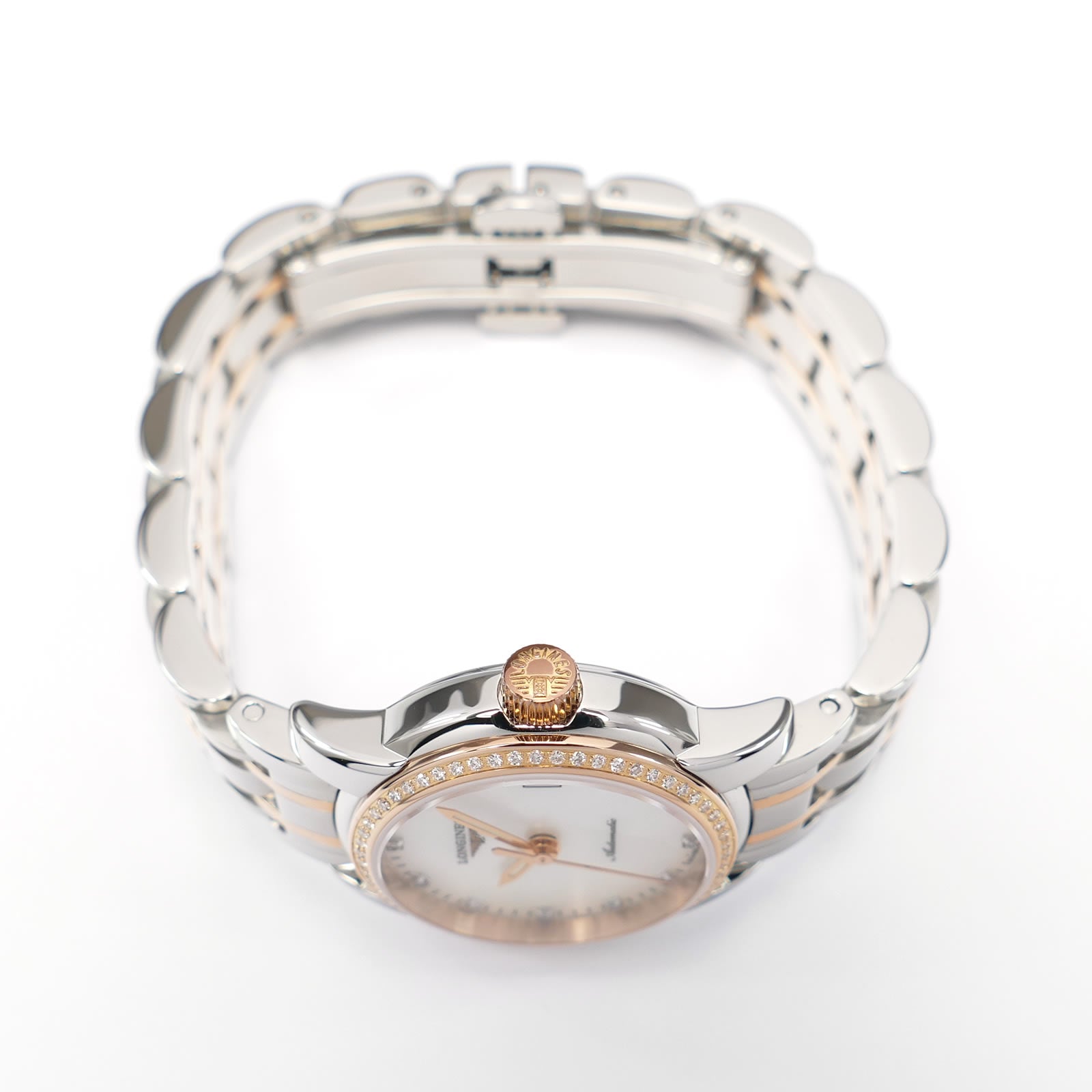 Longines Saint-Imier L2.263.5 gold PVD crown