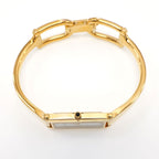 Gucci 1500L 18k Gold Plated crown with black cabochon