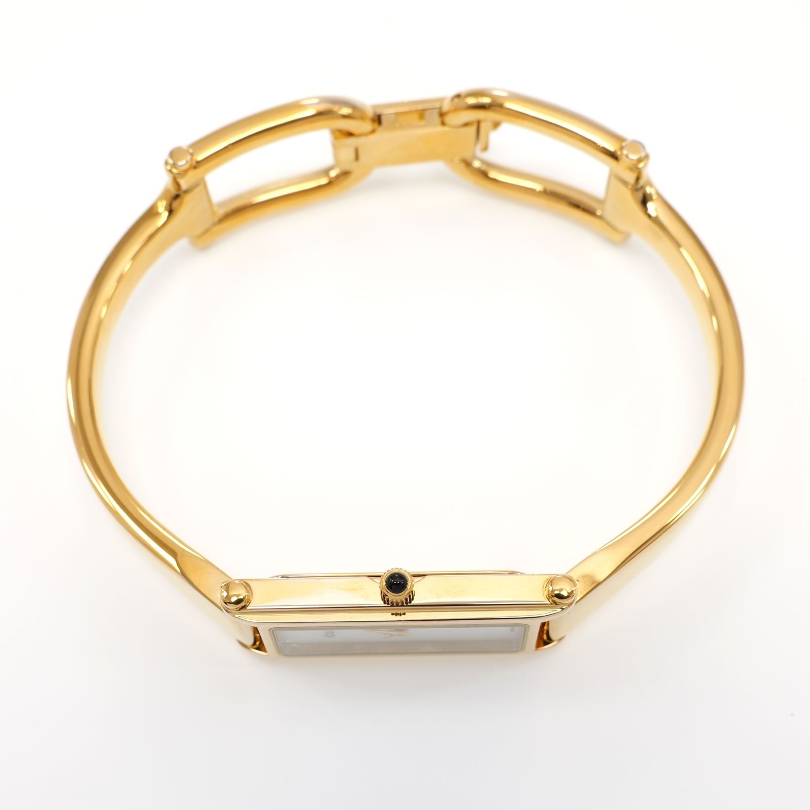 Gucci 1500L 18k Gold Plated crown with black cabochon