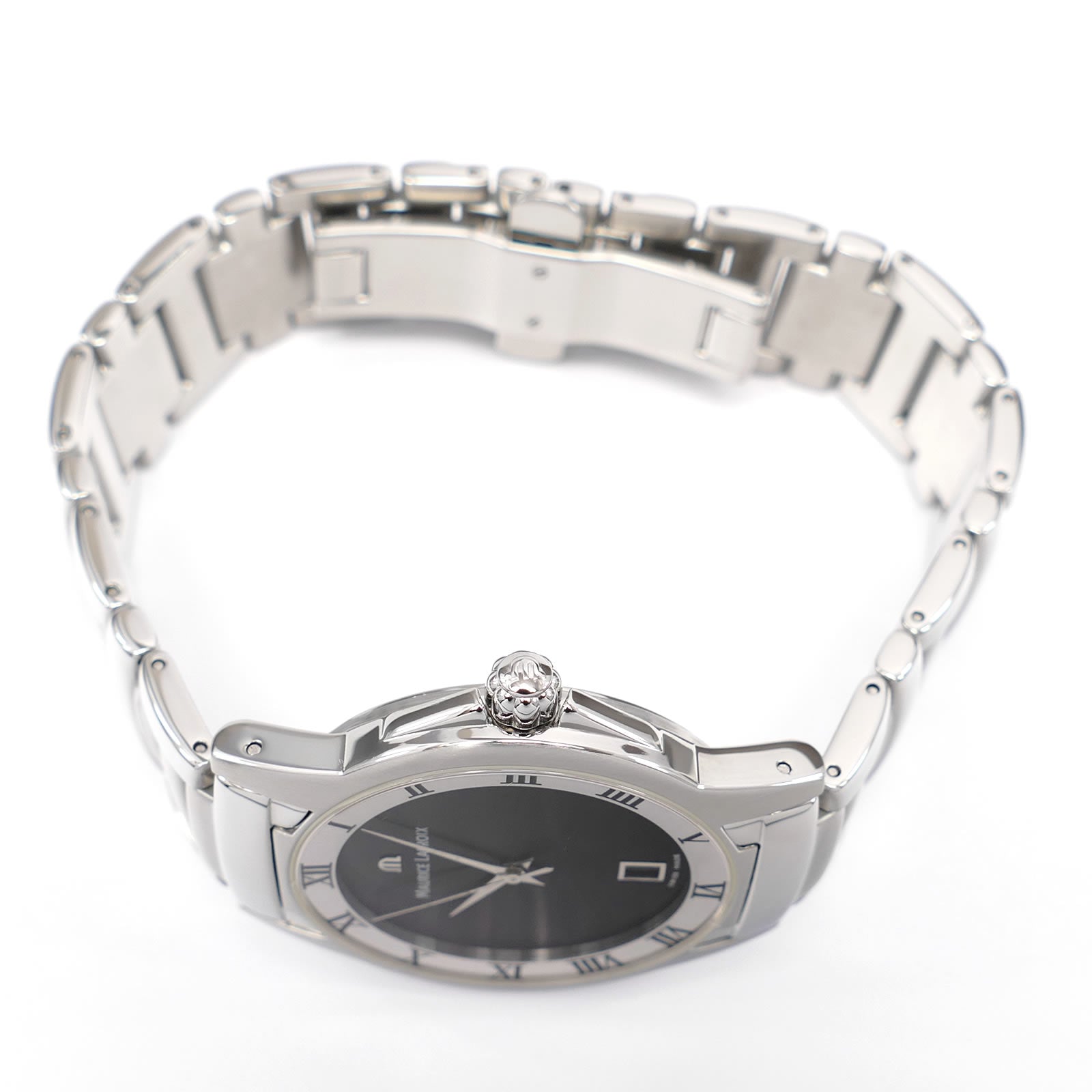 Maurice Lacroix Miros 69743 stainless steel screw down crown