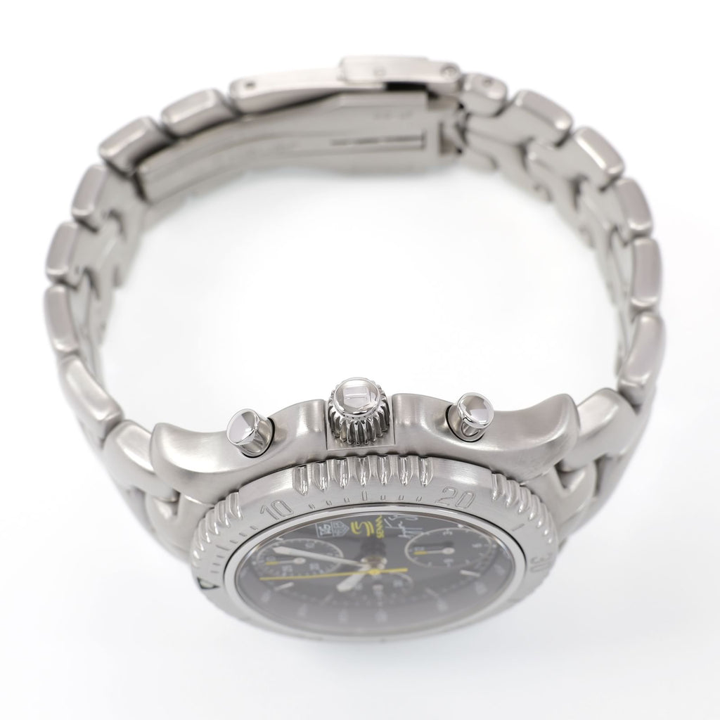 TAG Heuer Link Chronograph CT2115 stainless steel screw down crown