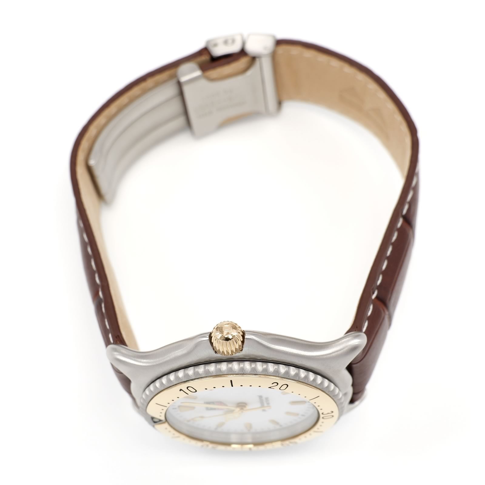 TAG Heuer SEL WI1150 18k gold screw down crown