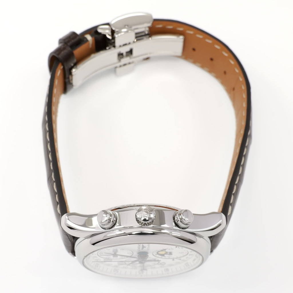 Longines Master Chronograph L2.673.4 stainless steel crown and pushers