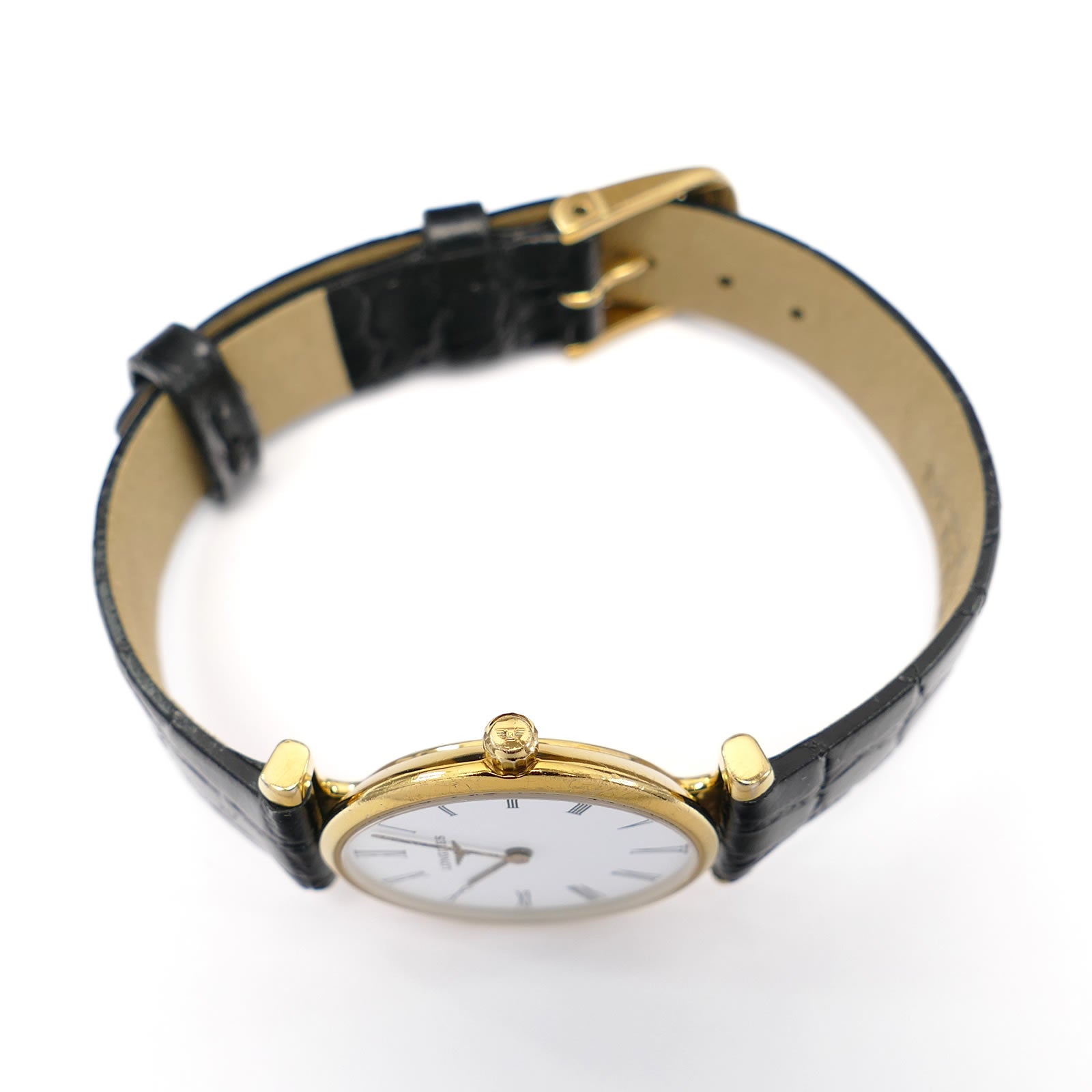 Longines La Grande Classique L4.209.2 gold PVD crown