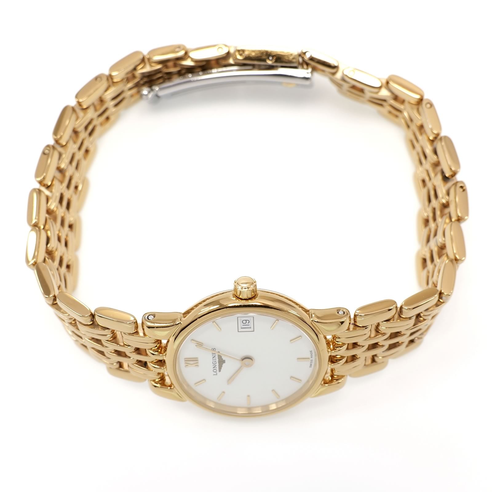 Longines La Grande Classique Elegance L5.132.2 Gold PVD crown