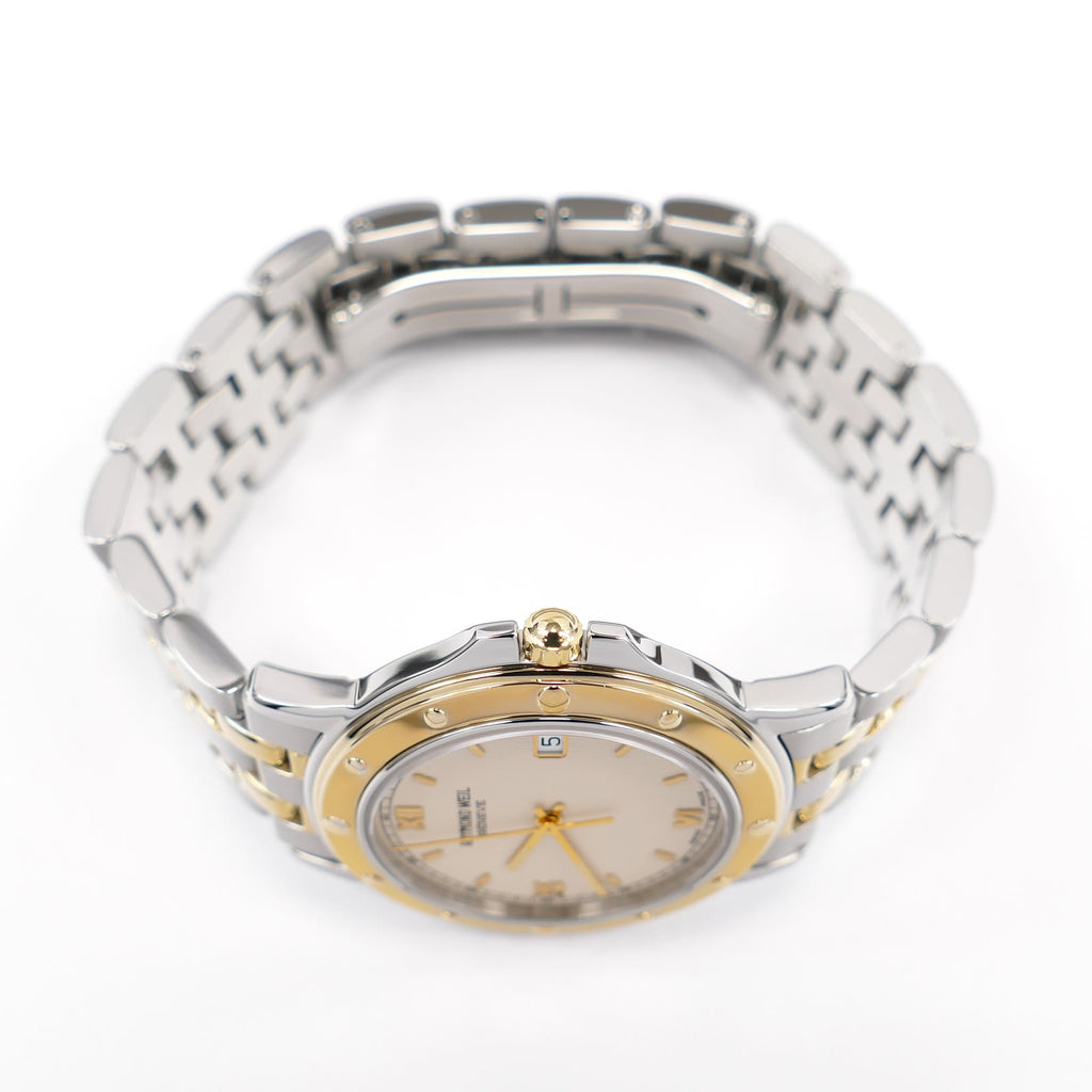 Raymond Weil Tango 5560 18k Gold Plated crown