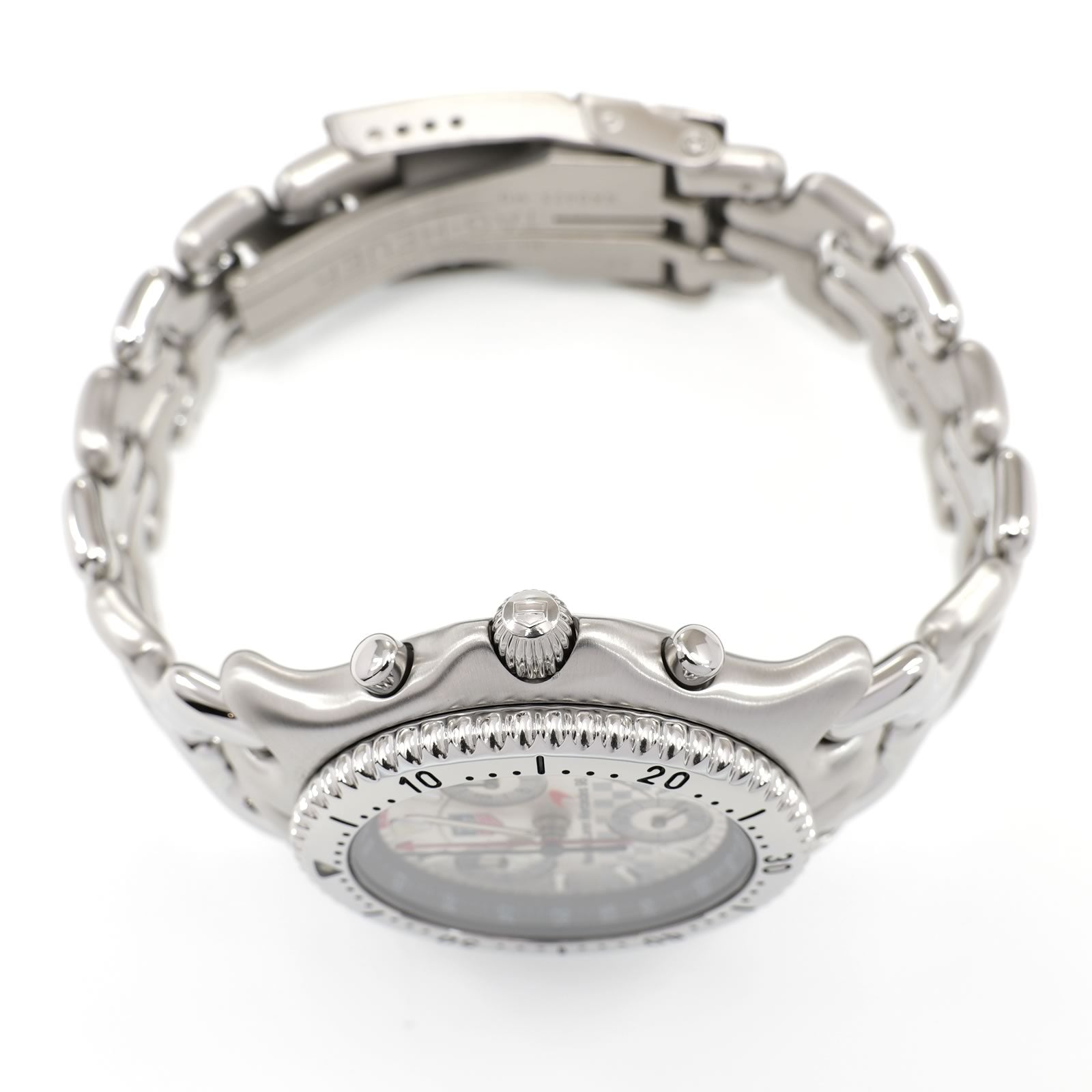 TAG Heuer SEL CG1117 stainless steel pushers and screw down crown