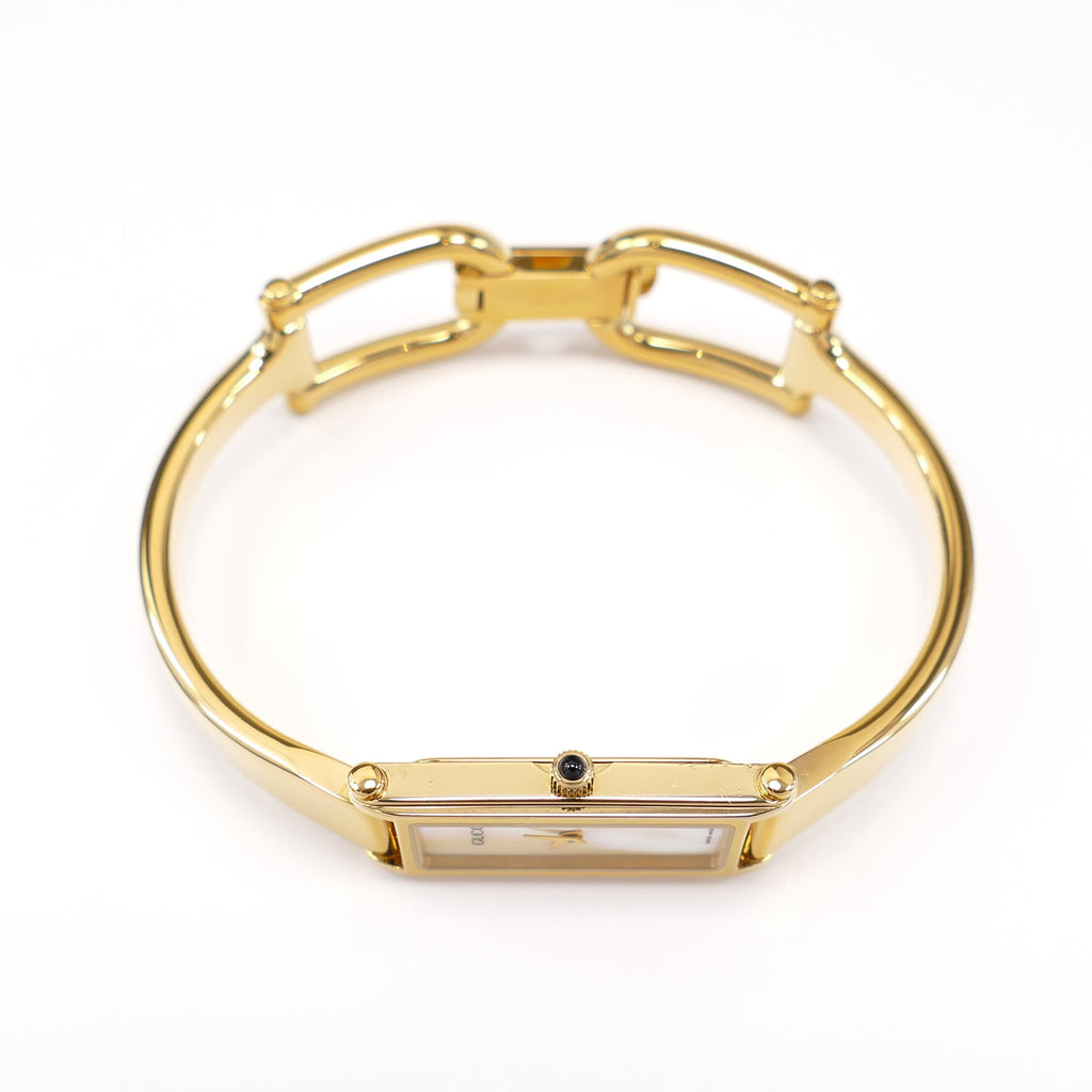 Gucci 1500L 18k Gold Plated crown with black cabochon