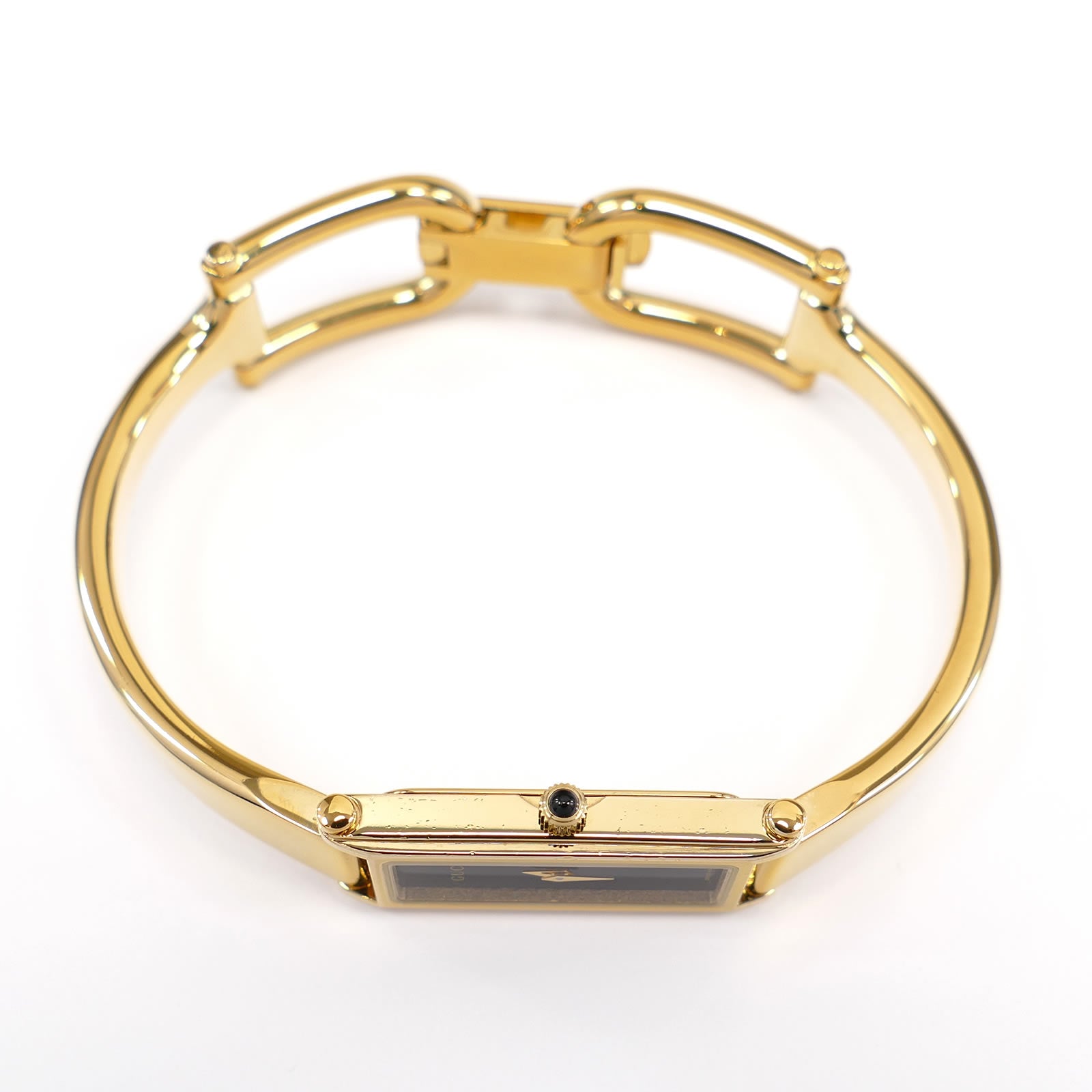 Gucci 1500L 18k Gold Plated crown with black cobochon