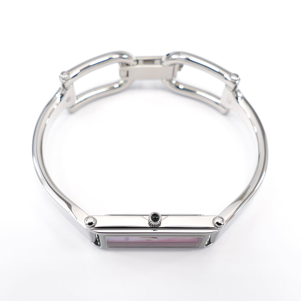 Gucci 1500L stainless steel crown with black cabochon