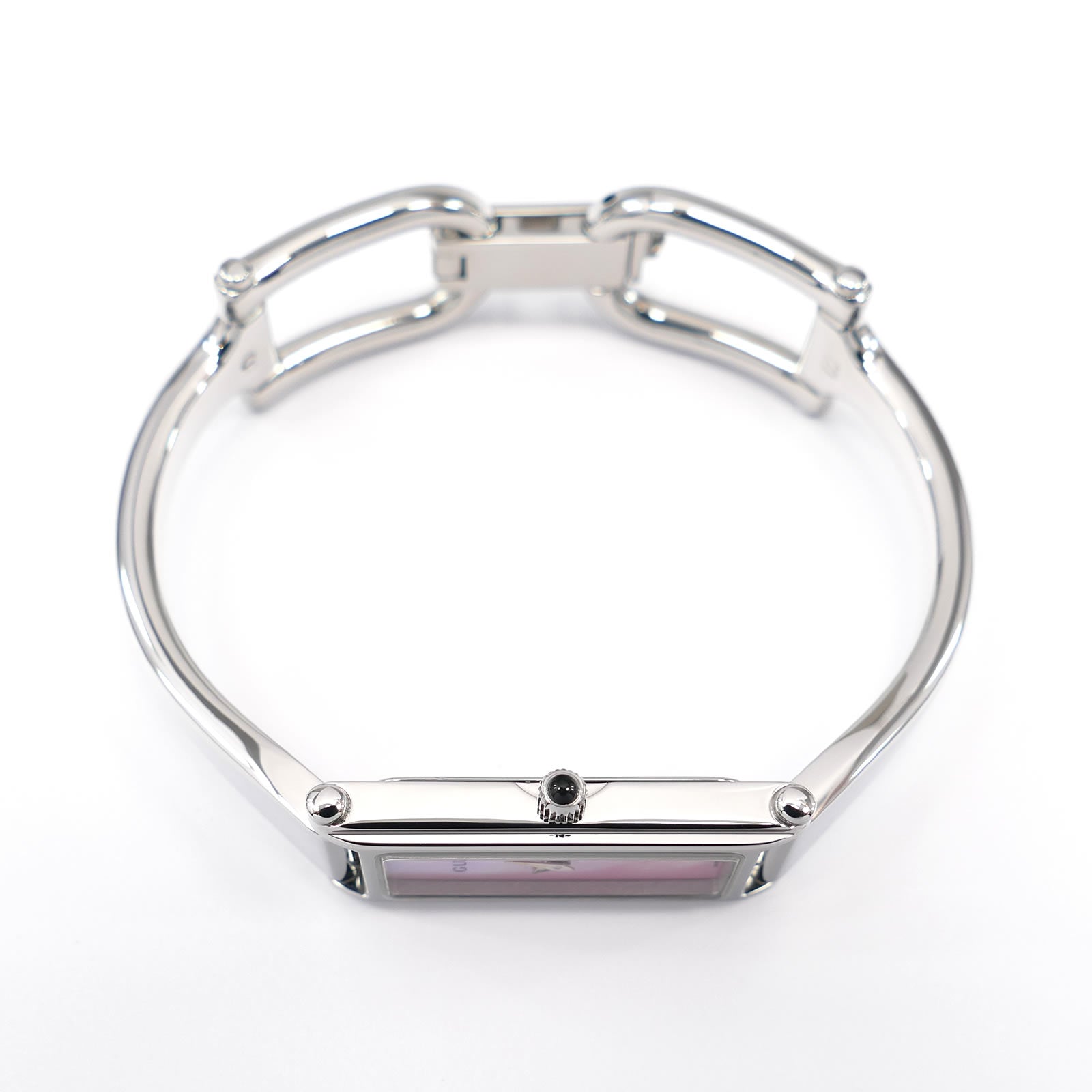 Gucci 1500L stainless steel crown with black cabochon