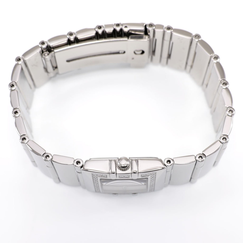 Omega Constellation Quadra 1528.76.00 stainless steel crown