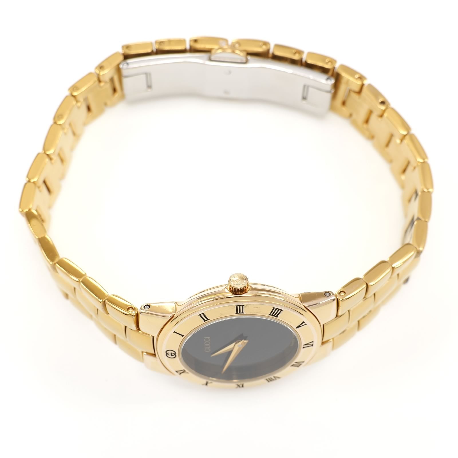 Gucci 3300L 18k gold plated crown