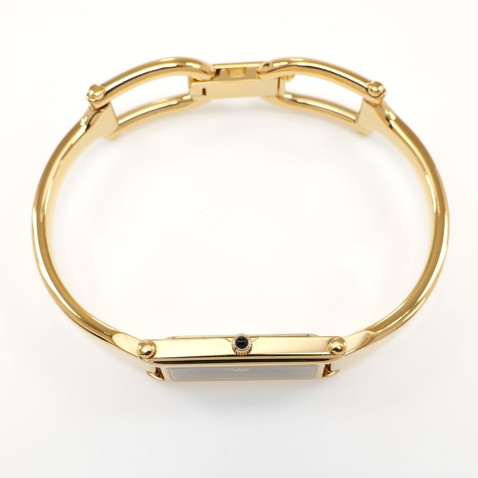 Gucci 1500L 18k Gold Plated crown with black cabochon