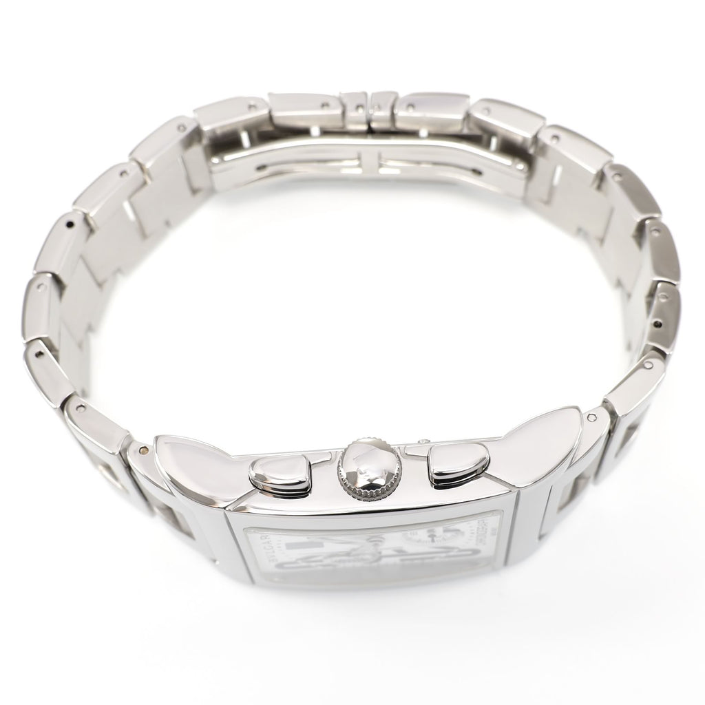 Bulgari Rettangolo RTC 49 S stainless steel crown and pushers