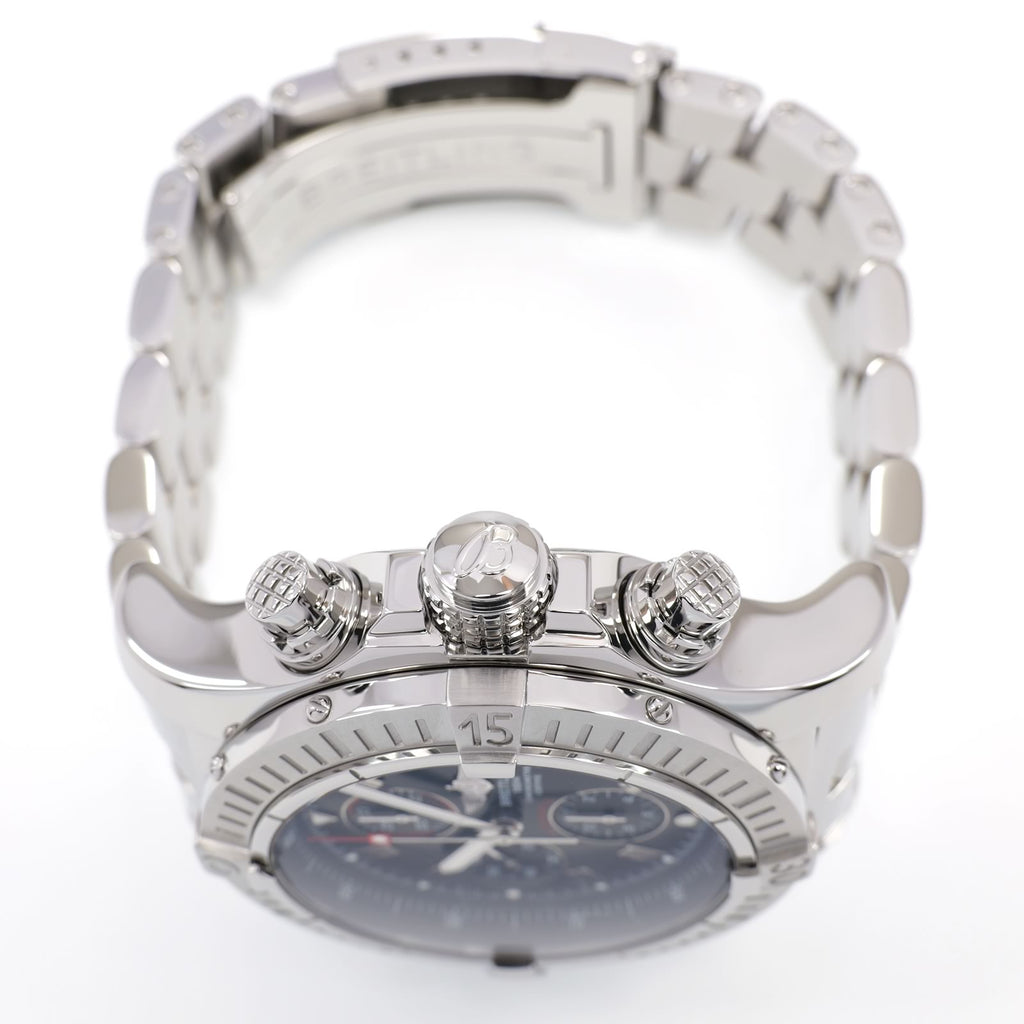 Breitling Super Avenger A13370 stainless steel crown and pushers