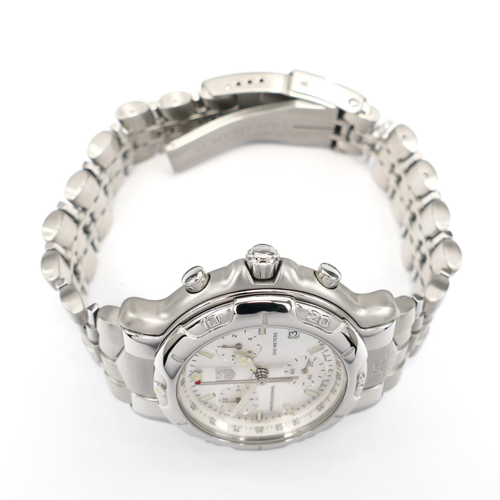 TAG Heuer 6000 Chronograph CH1110-0 stainless steel screw down crown