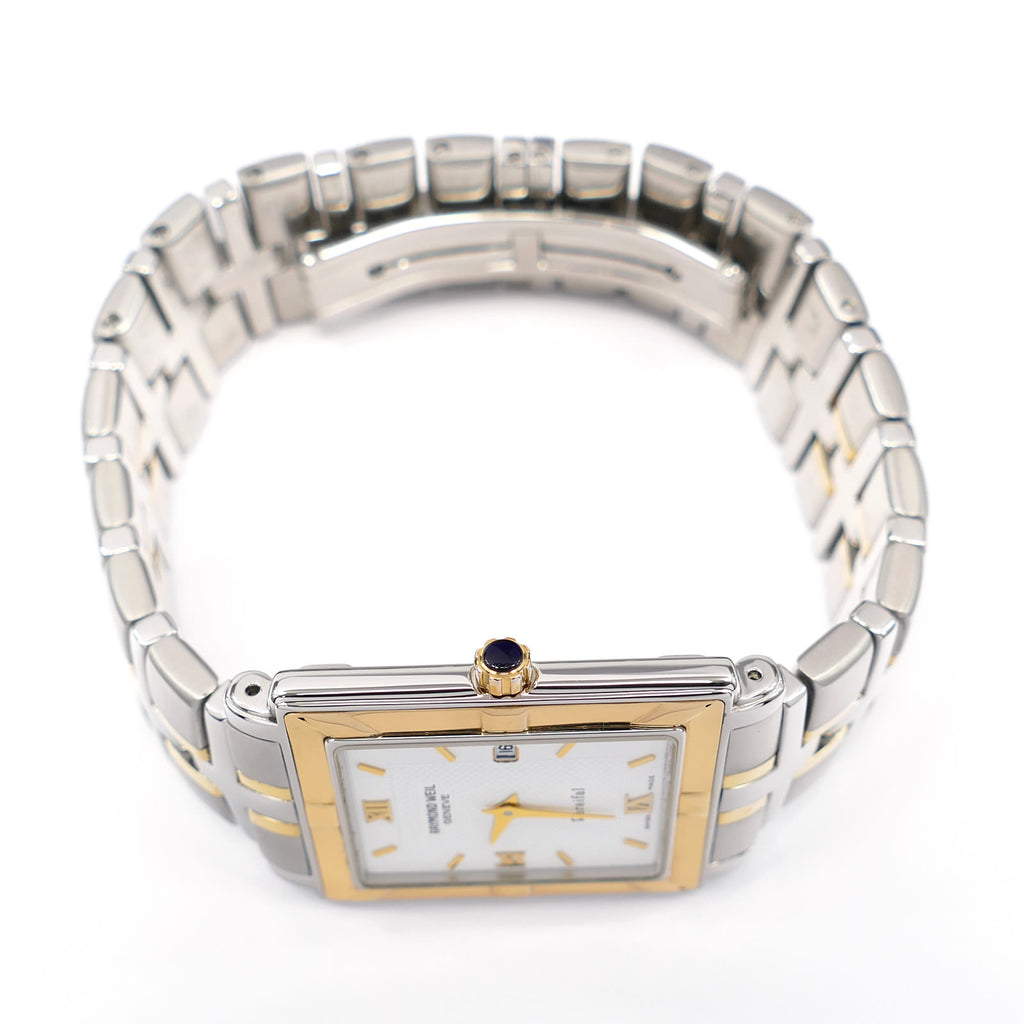 Raymond Weil Parsifal 9330 18k Gold plated crown with dark blue cabochon