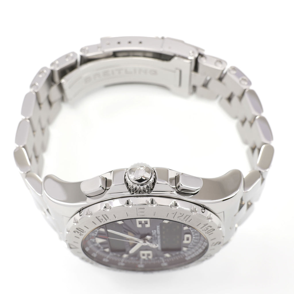 Breitling Airwolf A78363 stainless steel crown and pushers