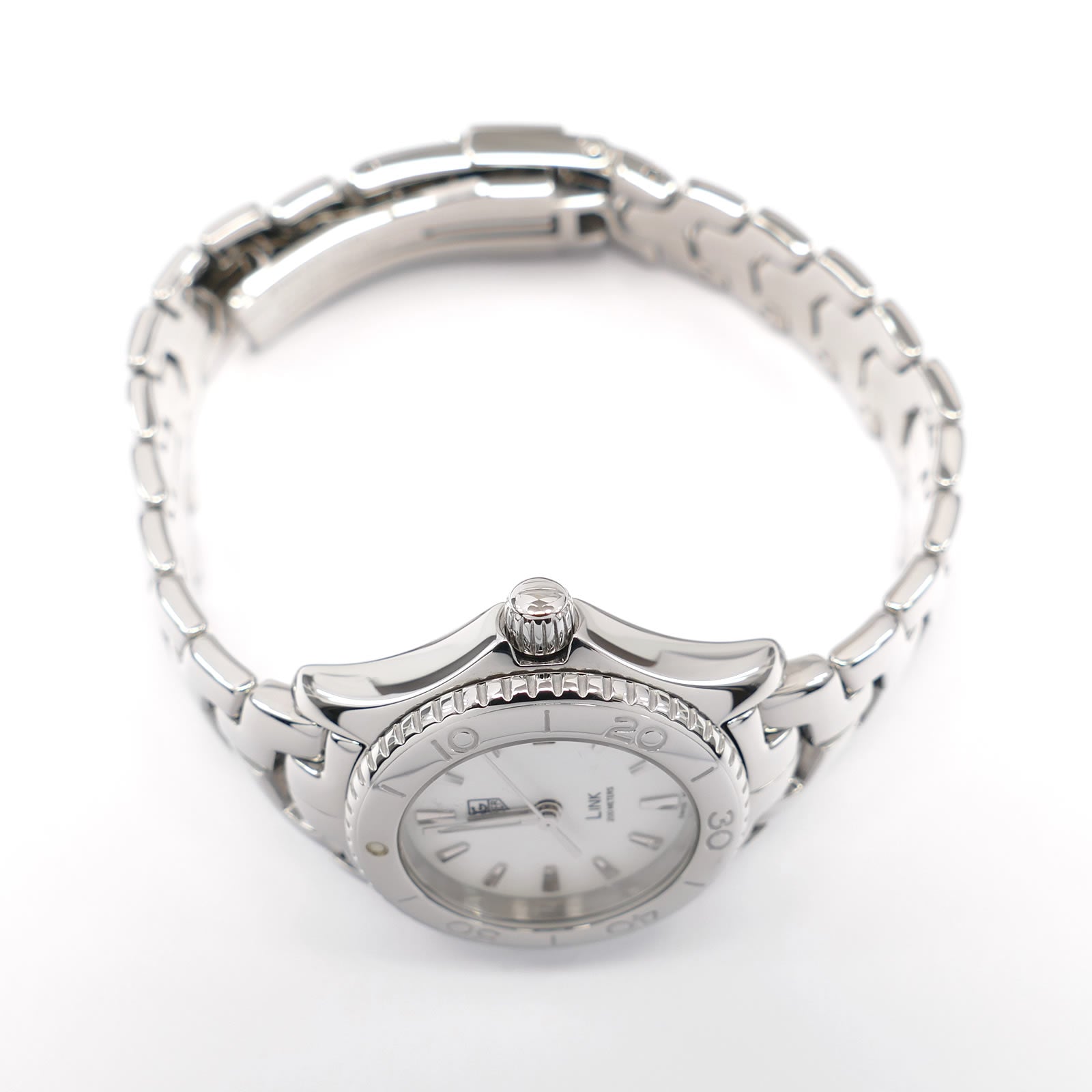 TAG Heuer Link WJ1313-0 stainless steel screw down crown
