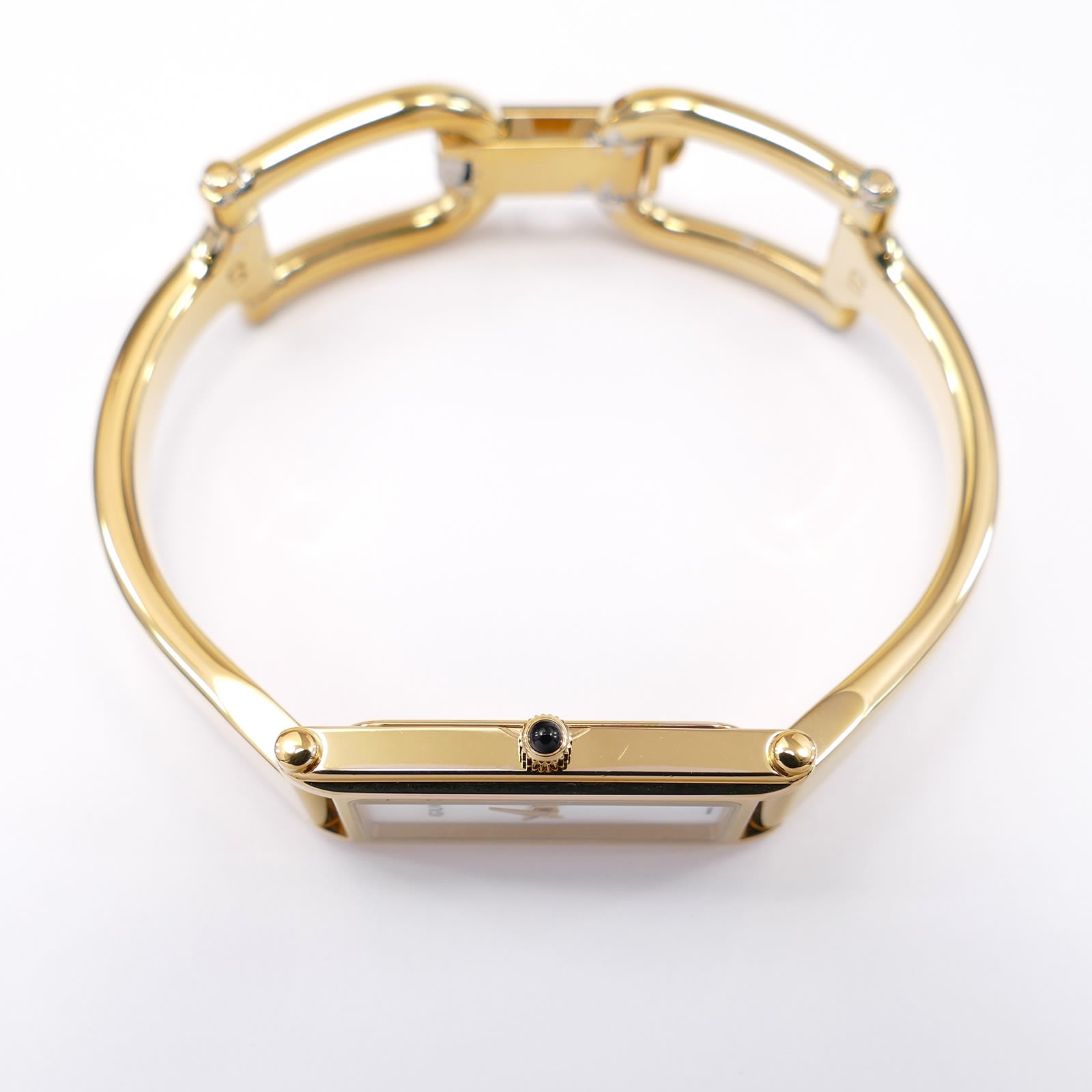 Gucci 1500L 18k Gold Plated crown with black cabochon