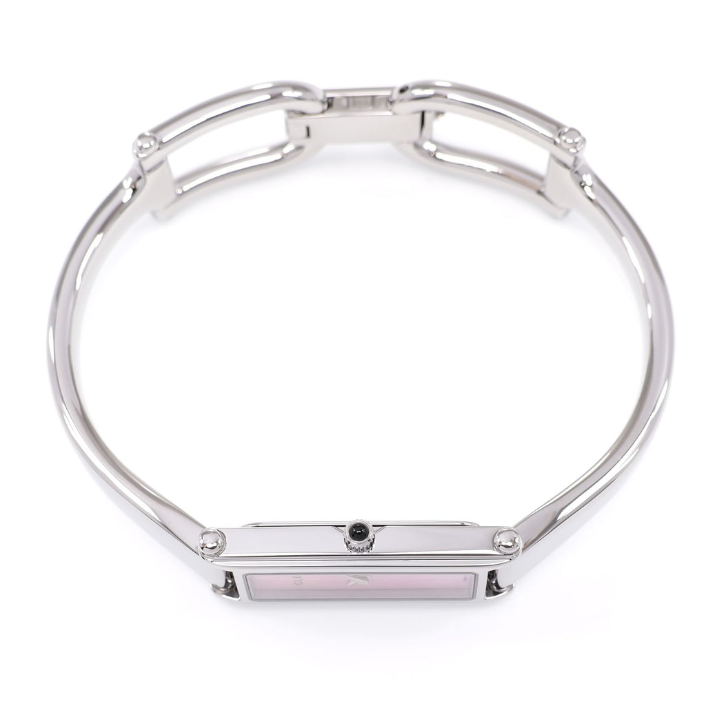 Gucci 1500L stainless steel crown with black cabochon