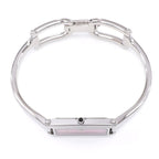 Gucci 1500L stainless steel crown with black cabochon