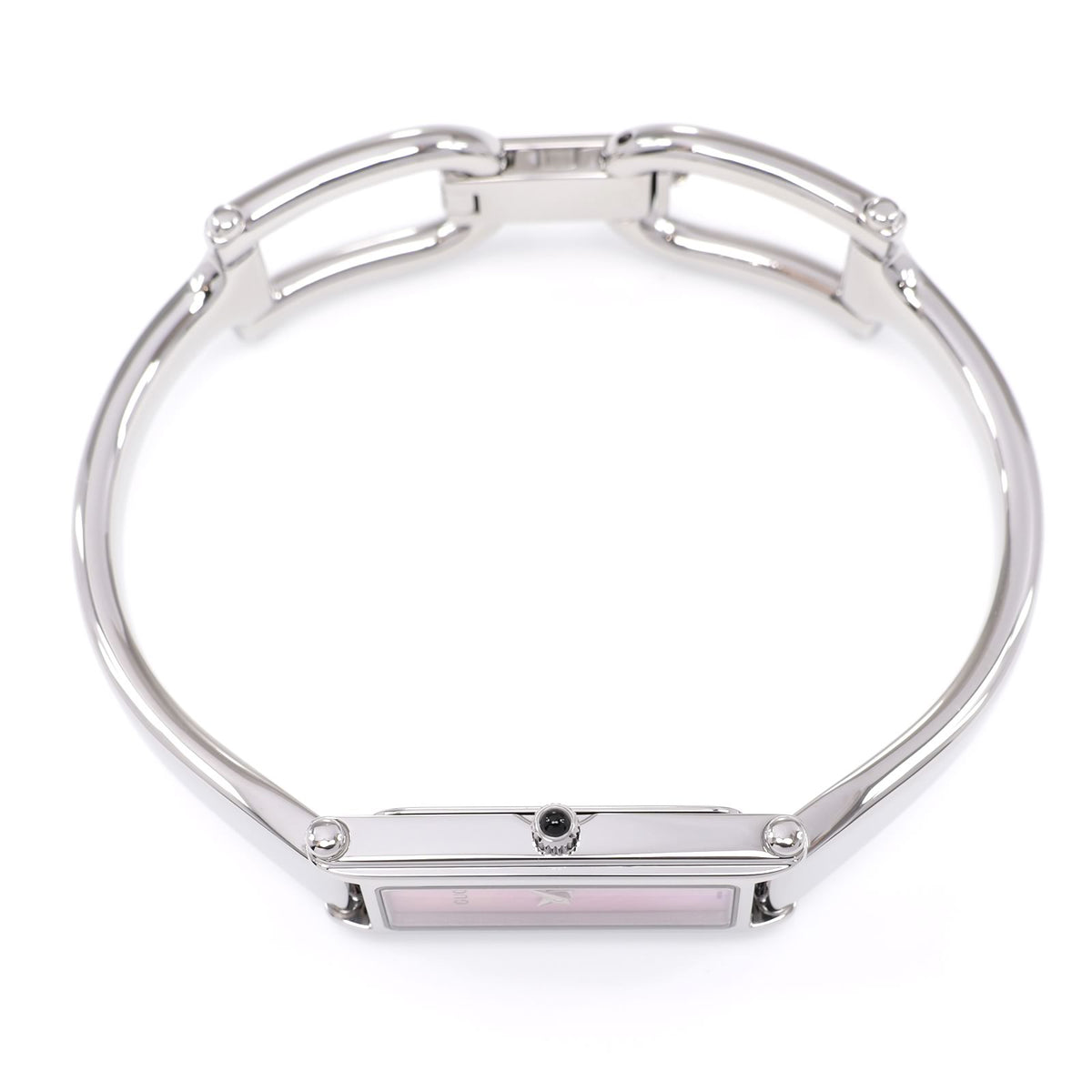 Gucci 1500L stainless steel crown with black cabochon
