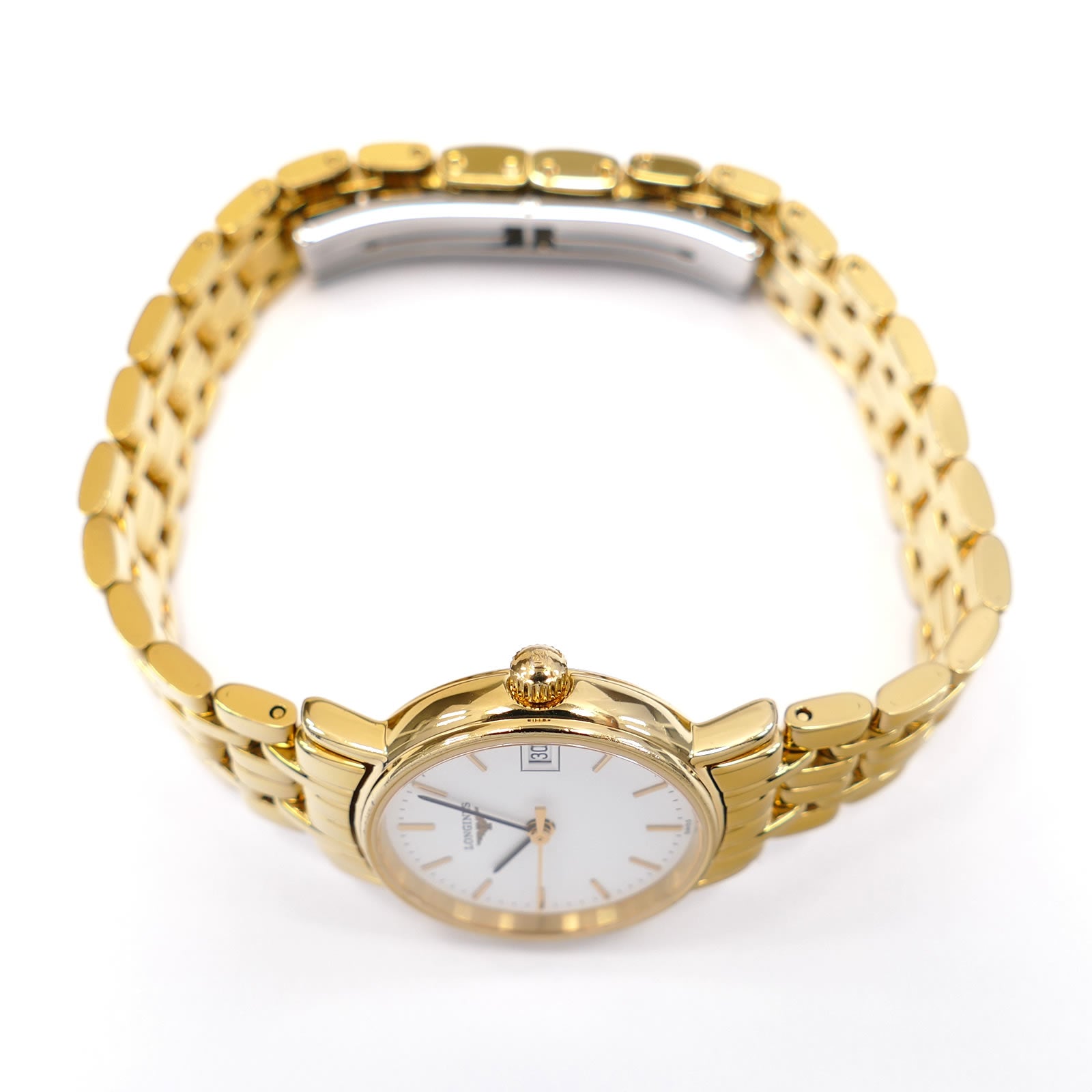 Longines Présence L4.220.2 Gold PVD crown
