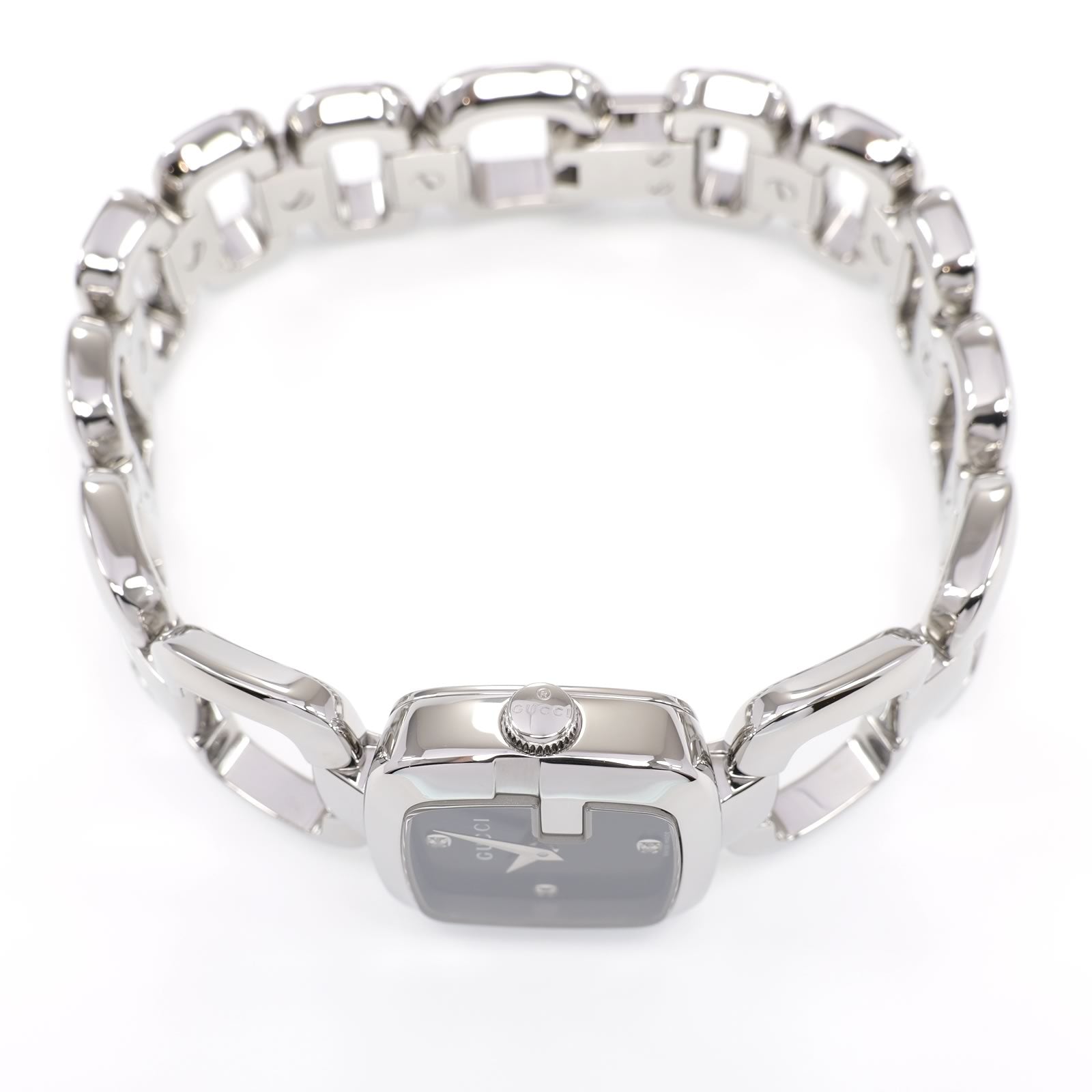 Gucci G 125.5 stainless steel crown
