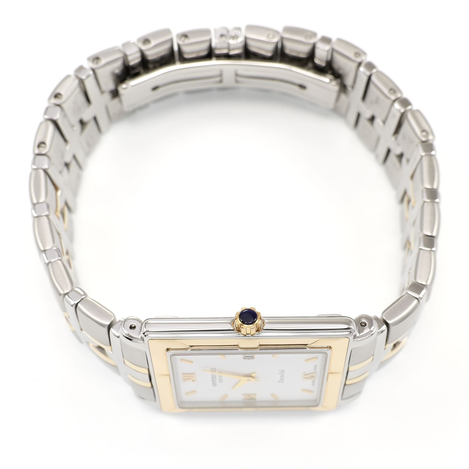 Raymond Weil Parsifal 9330 18k gold plated crown with blue cabochon