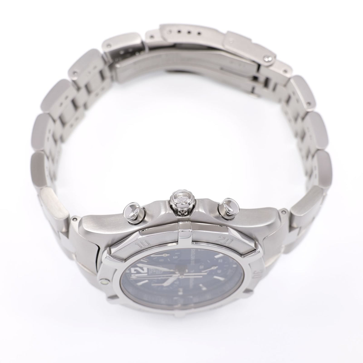 TAG Heuer 2000 Exclusive CN1112 stainless steel pushers and screw down crown