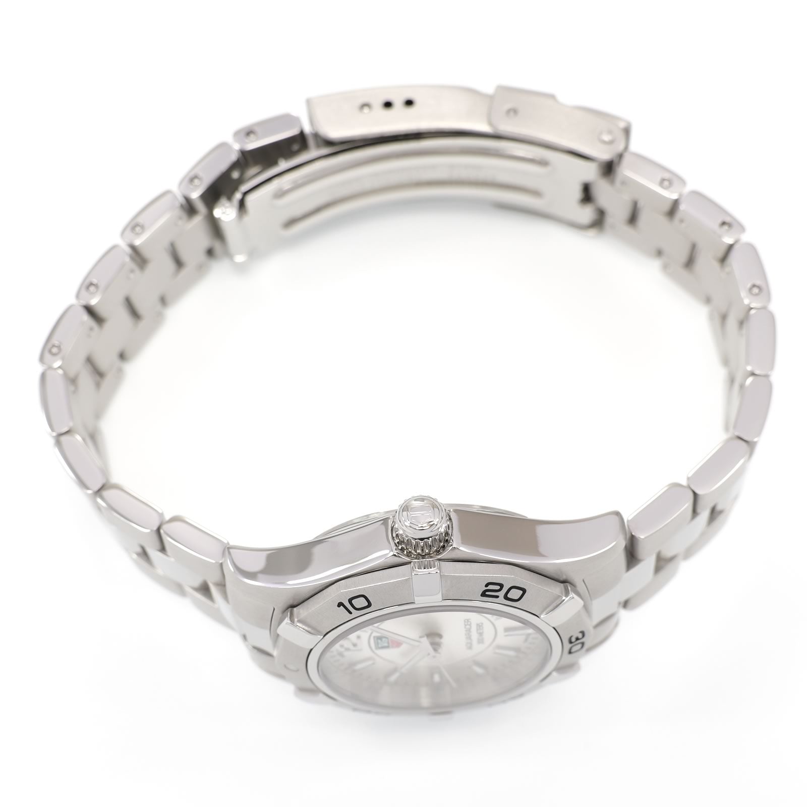 TAG Heuer Aquaracer WAF1412 stainless steel screw down crown