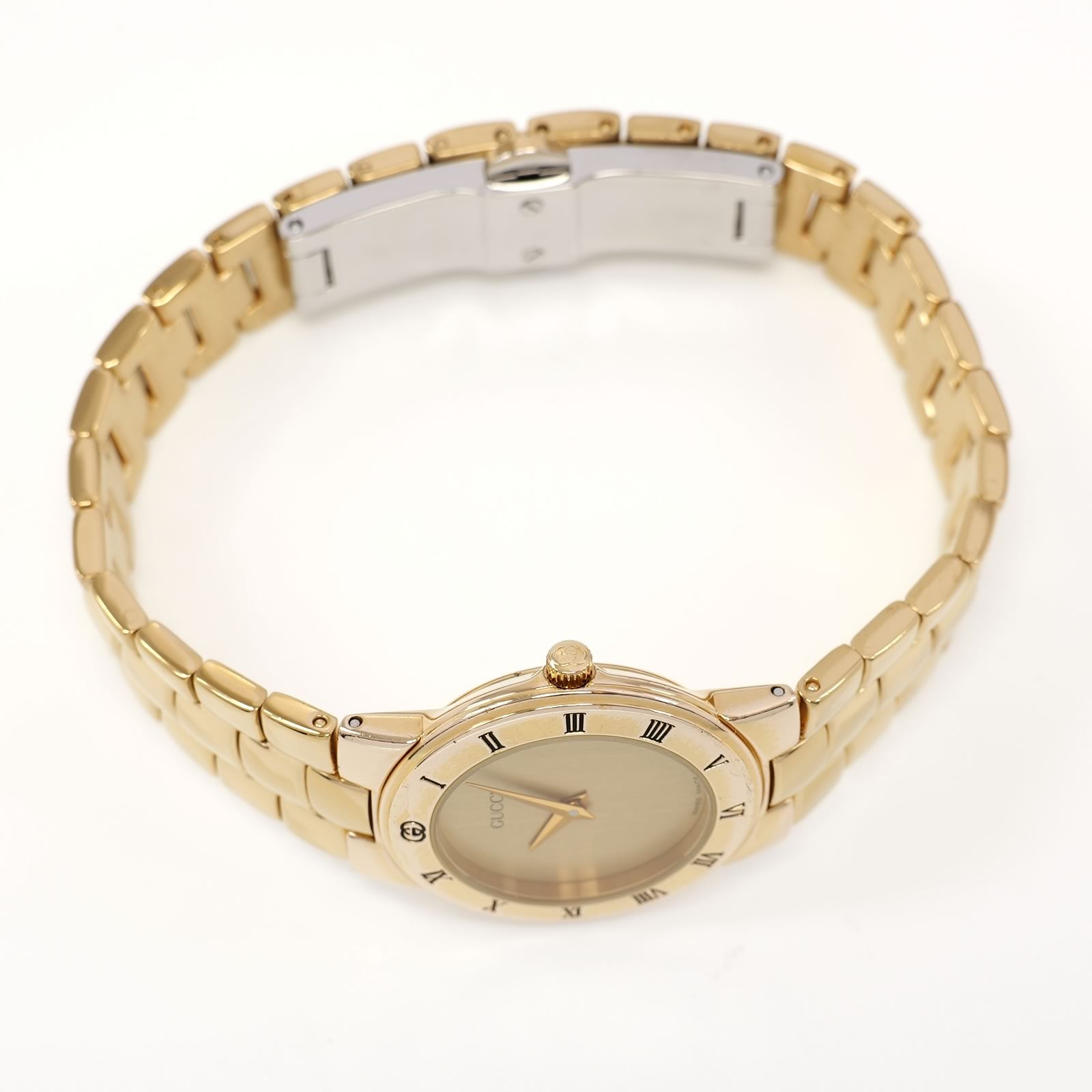 Gucci 3300L 18k gold plated crown