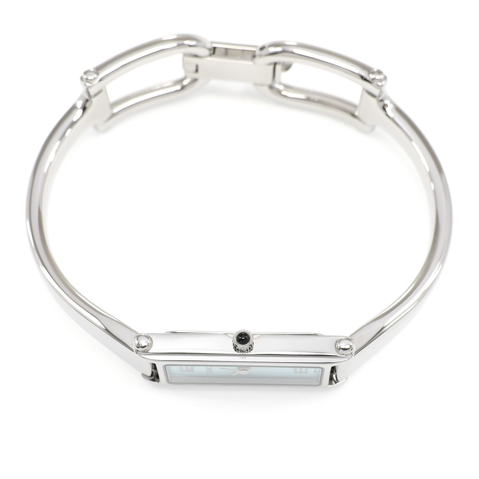 Gucci 1500L stainless steel crown with black cabochon